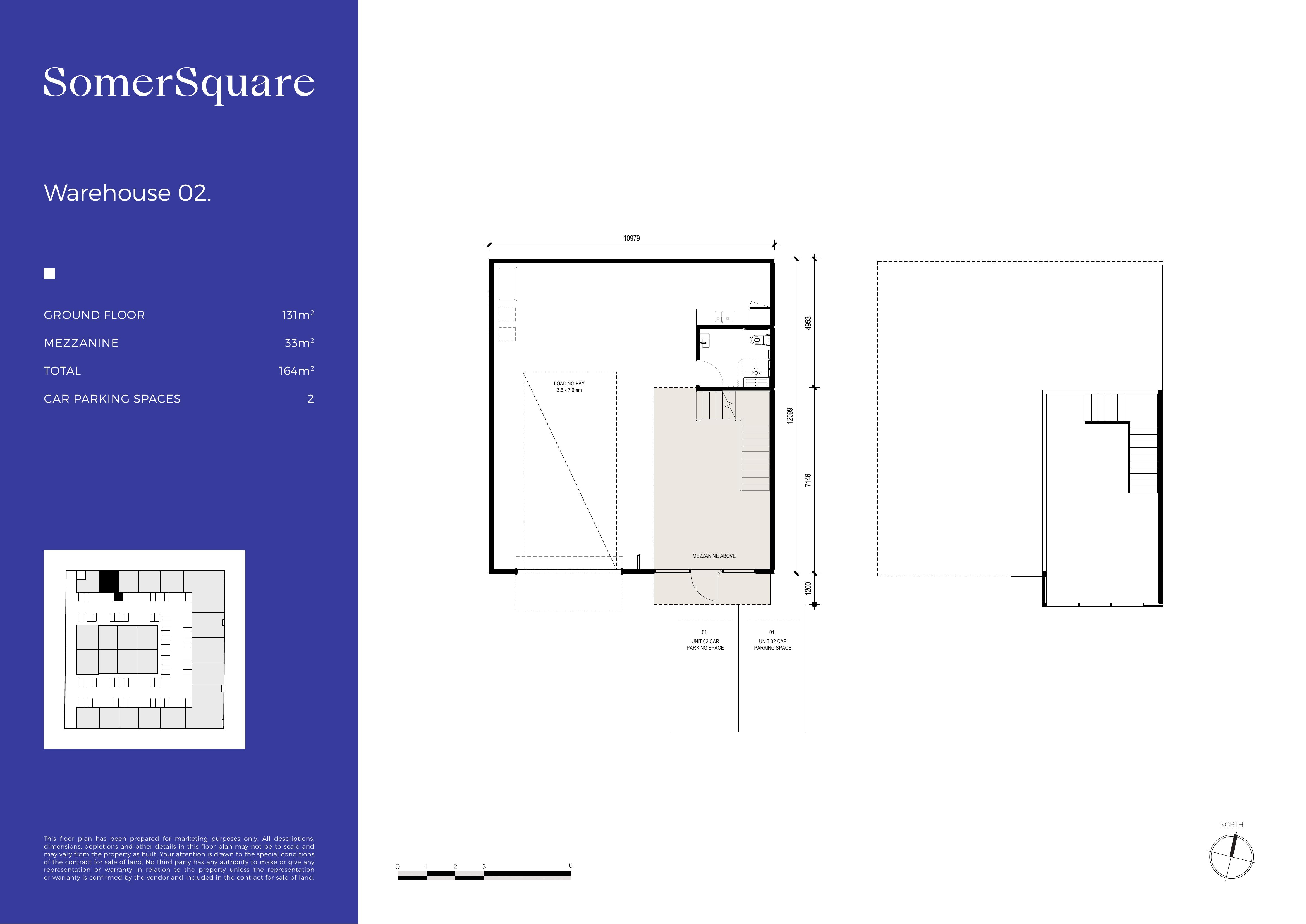 Floor plan — compact warehouse layout